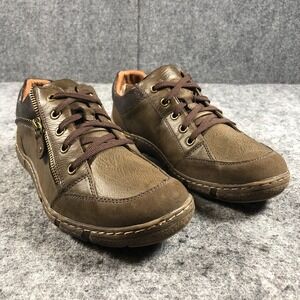 Spring Step Touch Me Leather Comfort Shoes Womens 10 W Brown EU 41  Lace Walking